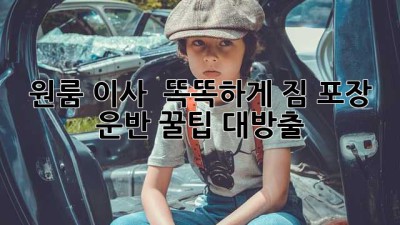 원룸 이사 📦, 똑똑하게! 짐 포장 & 운반 꿀팁 대방출 ✨