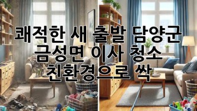 ✨ 쾌적한 새 출발! 담양군 금성면 이사 청소 친환경으로 싹~ ✨